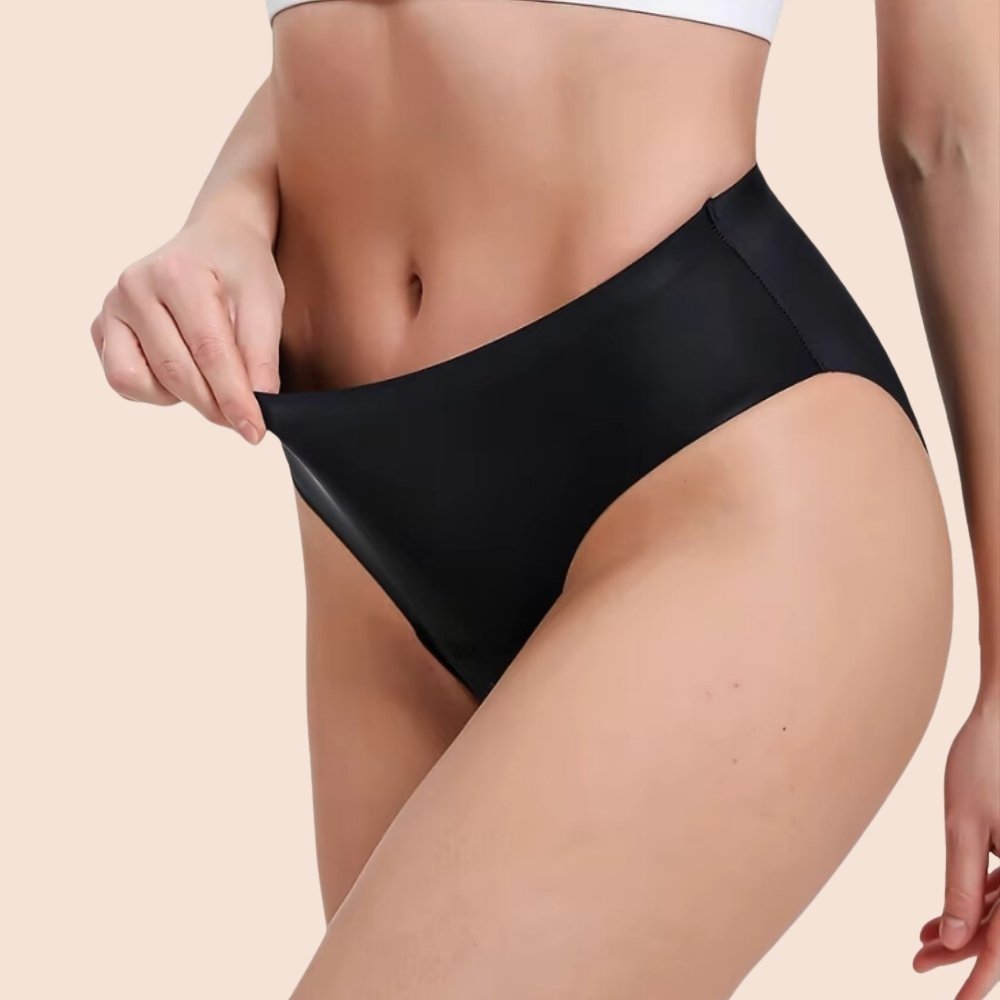 Perioden Bikini Schwarz – Super elastisches und bequemes Design, perfekt für den täglichen Schutz während der Periode.