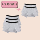 Periodenunterwäsche Boxershorts in Grau – Exklusive Aktion: 3+2 gratis für maximalen Komfort während der Periode.